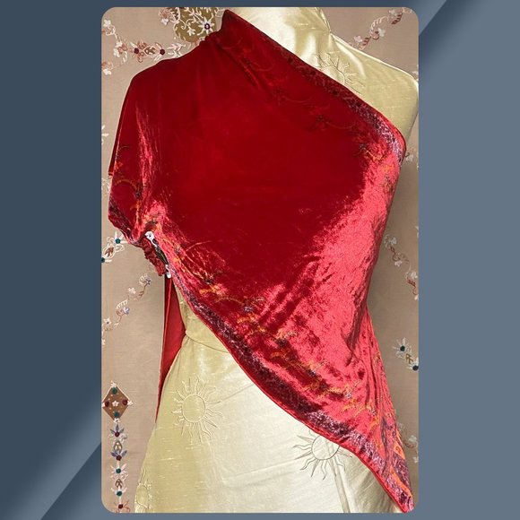 Decadent Barcelona Velvet Scarf - Picture 1 of 4